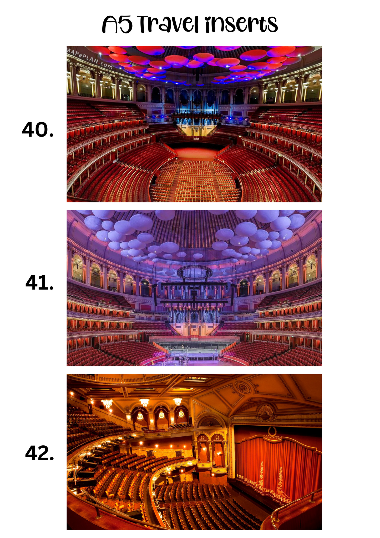 A5 Insert for Binder/ Front Page for Budget Wallets/ Travel Collection
